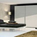 Custom wood console and bed furniture